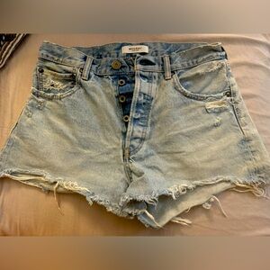 Moussy Vintage Ridgemere Shorts in Light Blue